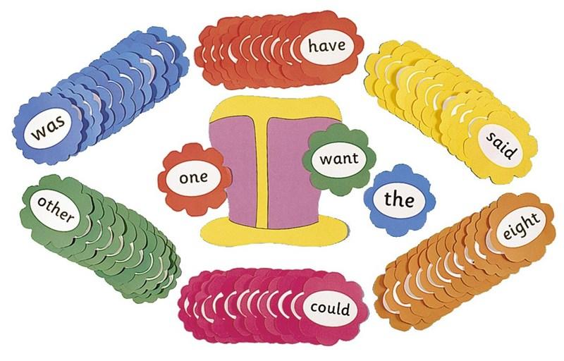 Jolly Phonics Tricky Word Wall Flowers |