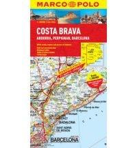 Costa Brava - Andorra, Perpignan, Barcelona Marco Polo Map | Marco Polo