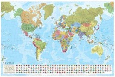 World Political Marco Polo Wall Map |