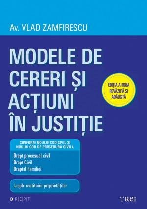 Modele de cereri si actiuni in justitie | Vlad Zamfirescu Actiuni