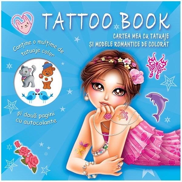 Cartea mea cu tatuaje si modele romantice de colorat | carturesti.ro Carte
