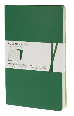 Moleskine 2 Volant Notebooks Large Ruled Emerald Green | Moleskine