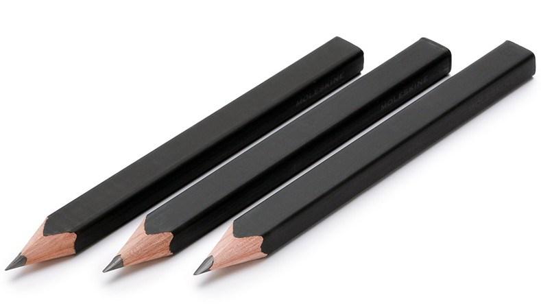 Moleskine 3 Black Wood Pencil Set | Moleskine