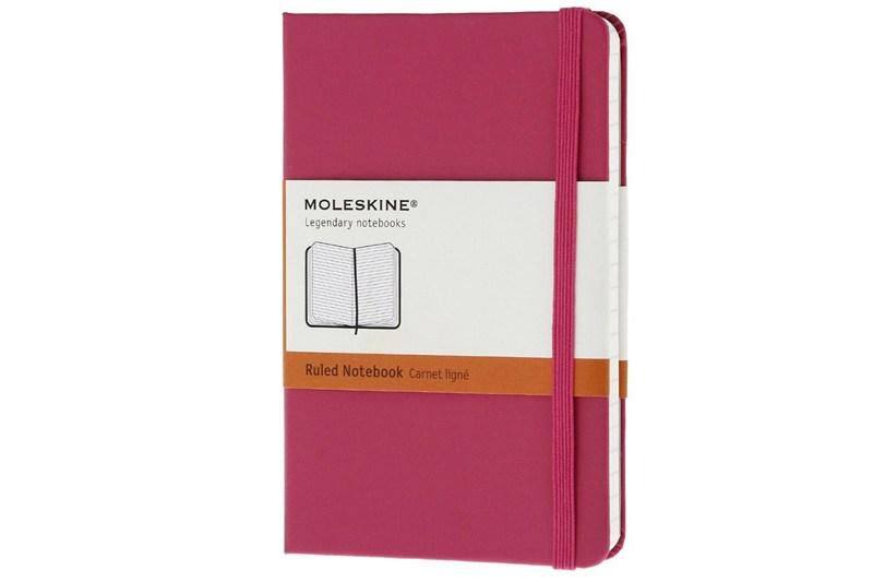 Notebook Ruled Magenta Hard Cover Pocket | Moleskine