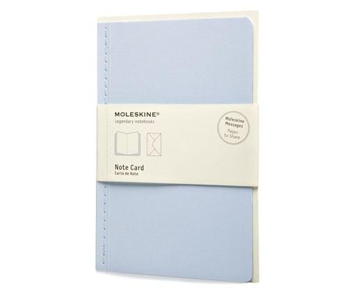 Moleskine Messages Note Card Large. Iris Blue | Moleskine