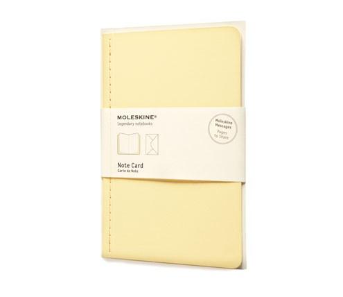 Moleskine Messages Note Card Large. Frangipane Yellow | Moleskine