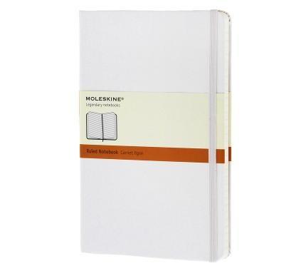 Notebook Ruled White Hard Cover Large | Moleskine