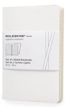 Moleskine 2 Volant Notebooks Pocket Ruled Notebook - White | Moleskine