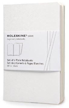 Moleskine 2 Volant Notebooks Pocket Plain Notebook - White | Moleskine