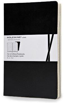 Moleskine 2 Volant Notebooks Large Ruled Notebook - Black | Moleskine