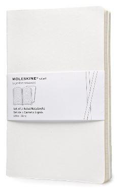 Moleskine 2 Volant Notebooks Large Ruled Notebook - White | Moleskine