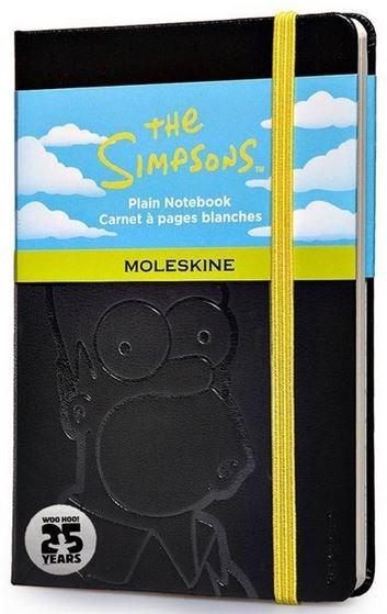 Moleskine The Simpsons Limited Edition Hard Black Plain Pocket Notebook | Moleskine