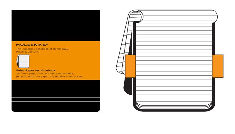 Moleskine Ruled Reporter Notebook - Pocket | Moleskine