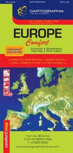 Harta rutiera laminata Europa | Cartographia poza bestsellers.ro