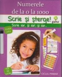 Scrie si sterge! Numerele de la 0 la 1000 |