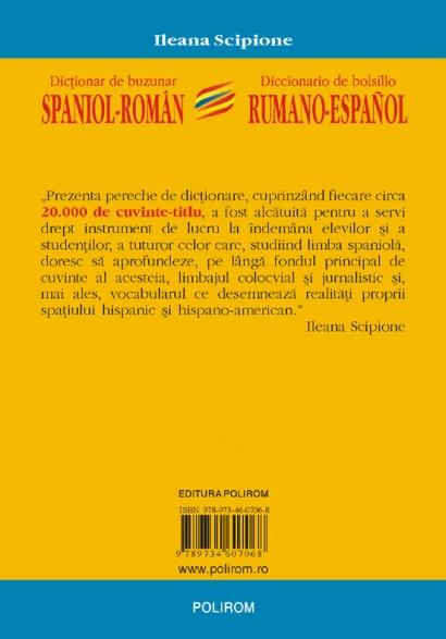 Dictionar De Buzunar Spaniol-roman/ Diccionario de bolsillo rumano-espanol | Ileana Scipione