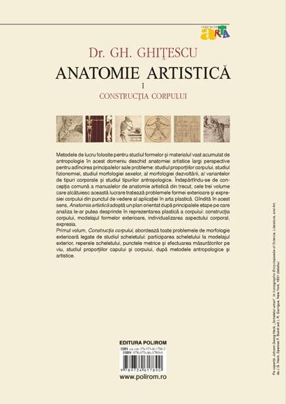 Anatomie artistica. Volumul I: Constructia corpului | Gheorghe Ghitescu