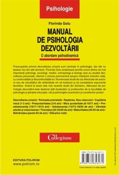 Manual de psihologia dezvoltarii | Florinda Golu - 1 | YEO