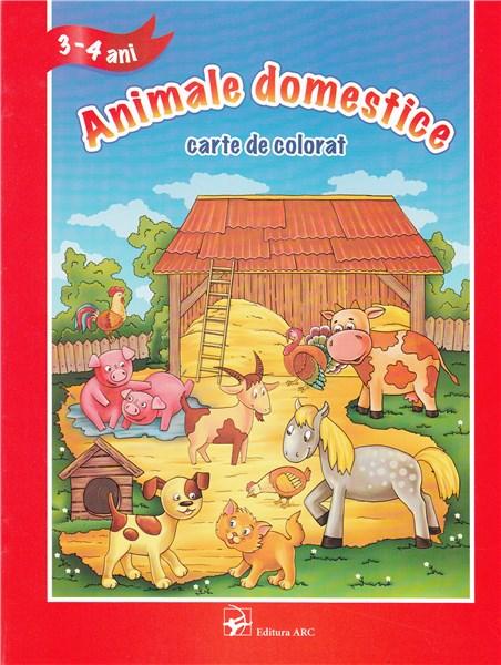 Animale Domestice - carte de colorat |