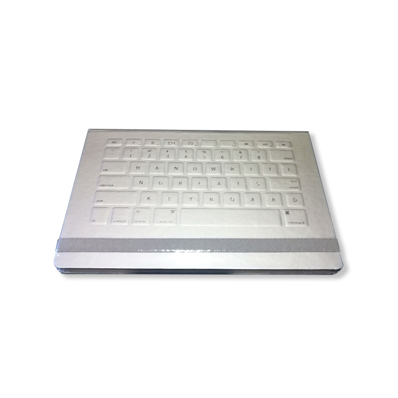 Carnet - Keyboard A5, silver, hard cover, dotted | Mediaform