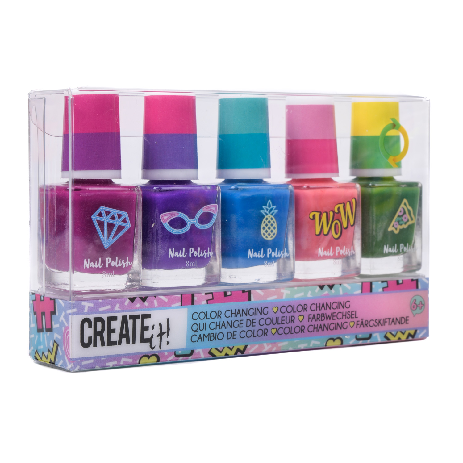 Set pentru unghii - Color Changing Nail Polish | Create It