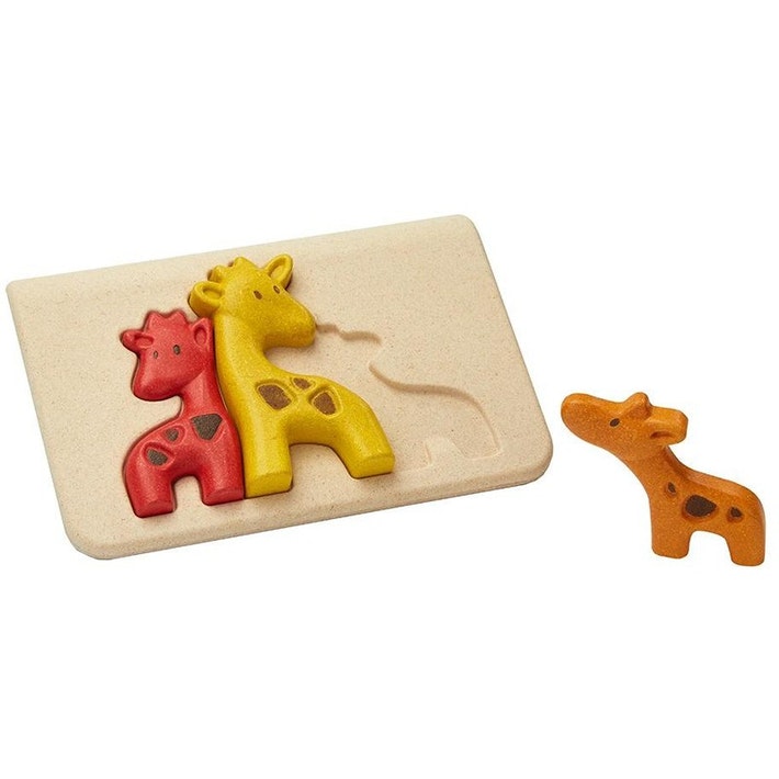 Puzzle din lemn - Giraffe | Plan Toys - 3 | YEO