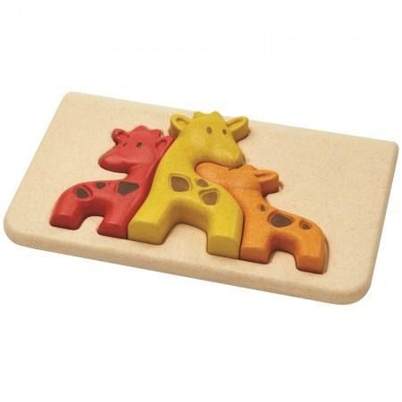 Puzzle din lemn - Giraffe | Plan Toys