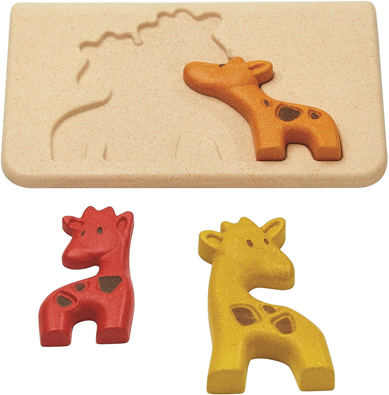 Puzzle din lemn - Giraffe | Plan Toys - 1 | YEO