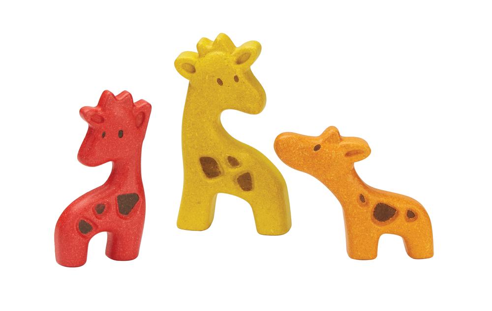 Puzzle din lemn - Giraffe | Plan Toys - 2 | YEO