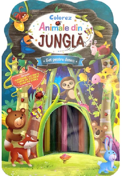 Colorez animale din jungla | carturesti.ro Carte