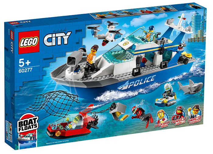 LEGO City - Barca de patrula a politiei (60277) | LEGO