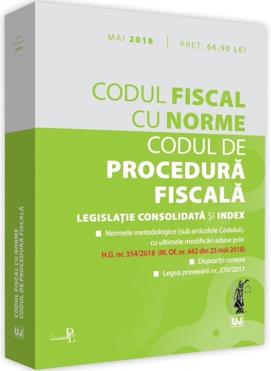 Codul fiscal cu Norme si Codul de procedura fiscala | Carte 2022