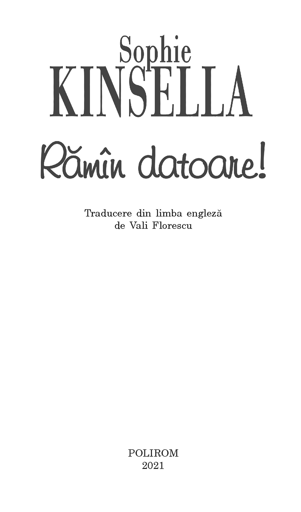 Ramin datoare | Sophie Kinsella - 1 | YEO