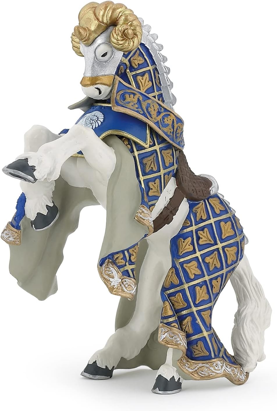 Figurina - Medieval Fantasy - Blue Weapon Master Ram Horse | Papo